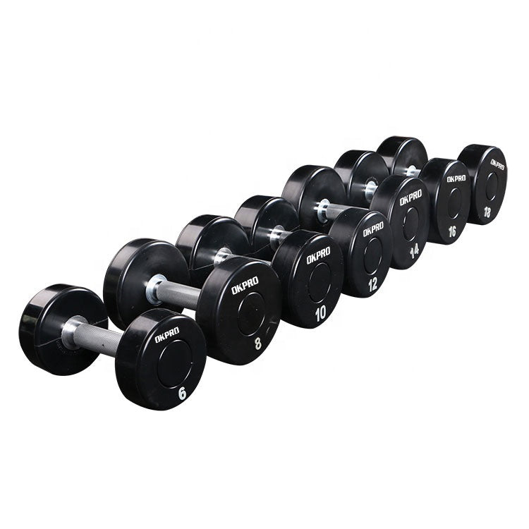 40kg Round Urethane Dumbbell Set detail image 4