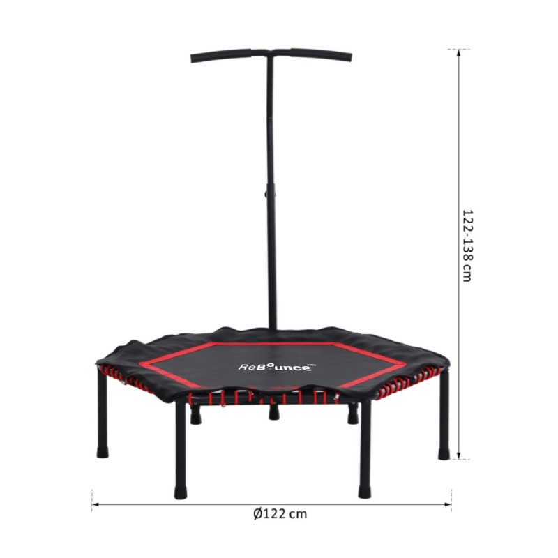 360 Hex Fitness Covered Rebounder Pro+ Adjustable Handle detail image 6