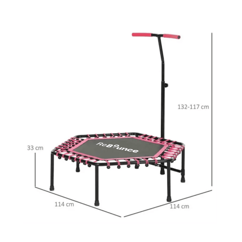 Rb150 Hex 45″ Rebounder + Adjustable Handle – Pink detail image 6