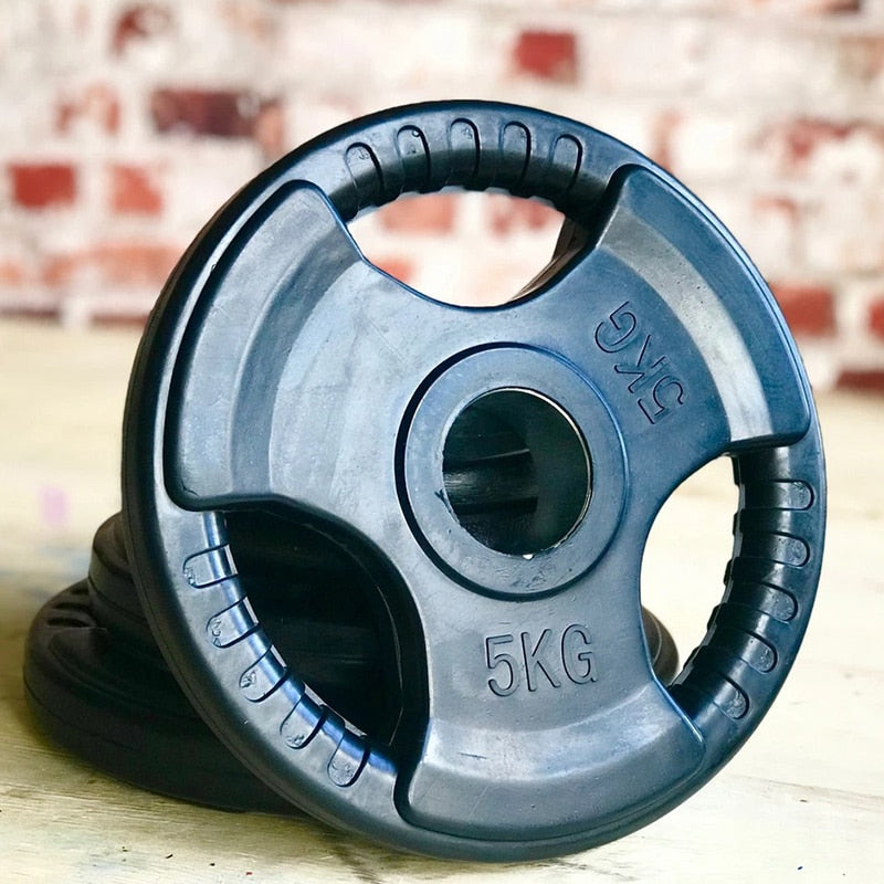 Tri Grip Olympic Rubber Weight Plate (Singles) detail image 3