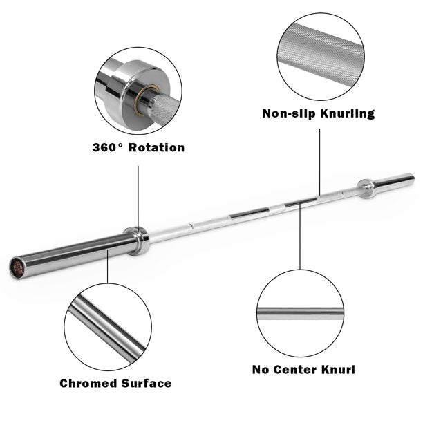 Olympic Squat & Deadlift Bar - 1000lb detail image 5