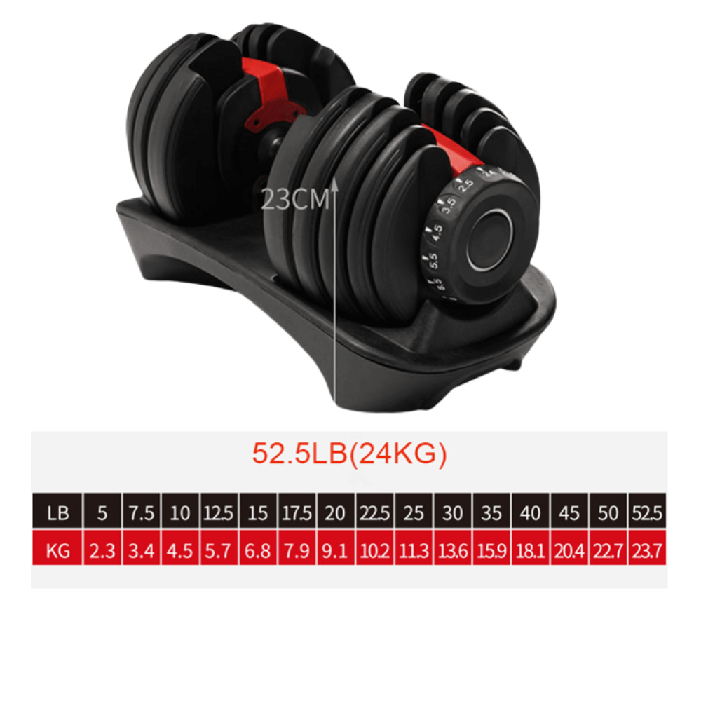 24kg Adjustable Dumbbell (Pair) detail image 3