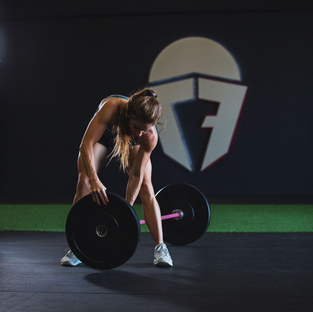 Women CrossFit Olympic Bar - 1.8M (Pink & Black) detail image 3