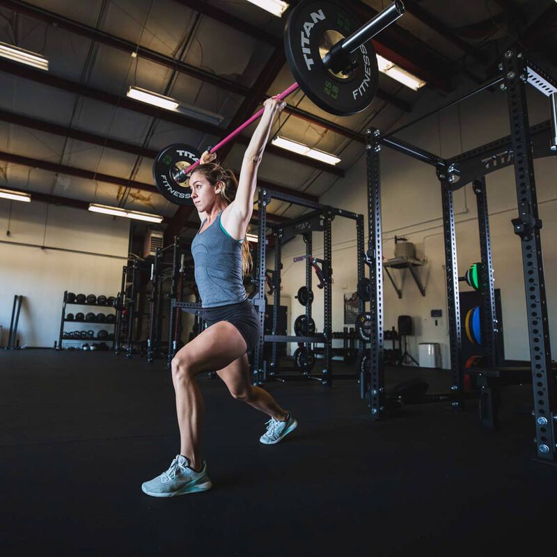 Women CrossFit Olympic Bar - 1.8M (Pink & Black) detail image 2