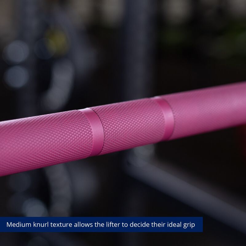 Women CrossFit Olympic Bar - 1.8M (Pink & Black) detail image 4