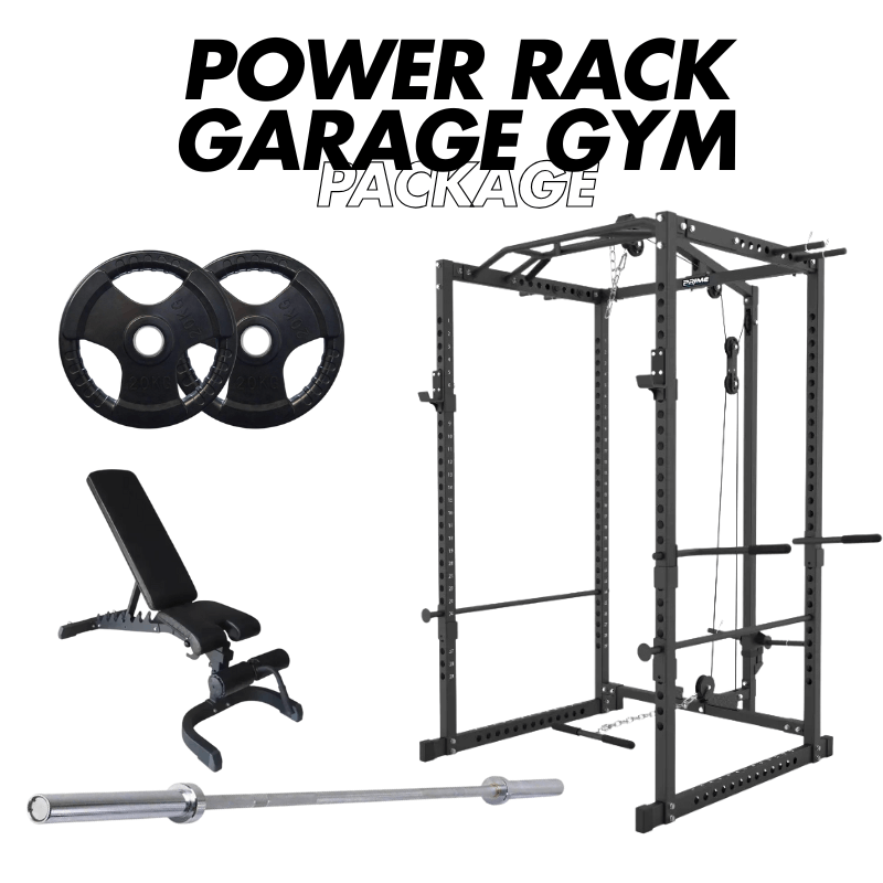Power Rack & Lat Pull Down Combo Complete Garage Gym product image