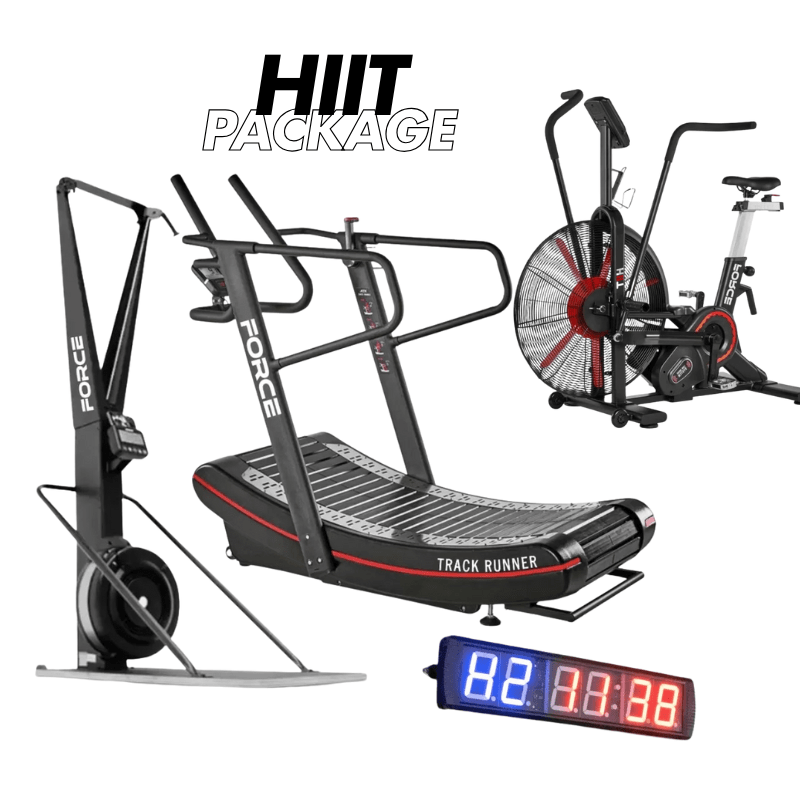 Curve Treadmill + Ski Trainer + Air Bike Elite HIIT Cardio Package product image