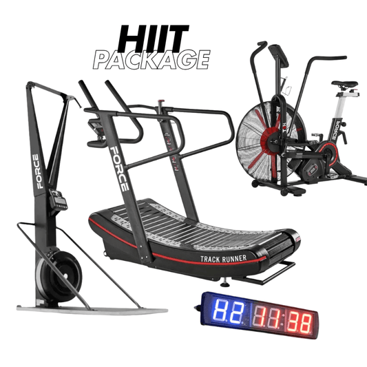 Curve Treadmill + Ski Trainer + Air Bike Elite HIIT Cardio Package product image