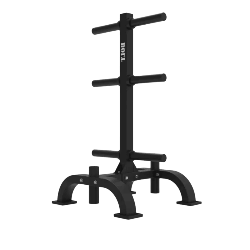 Olympic Weight Plate & Barbell Storage Rack detail image 2