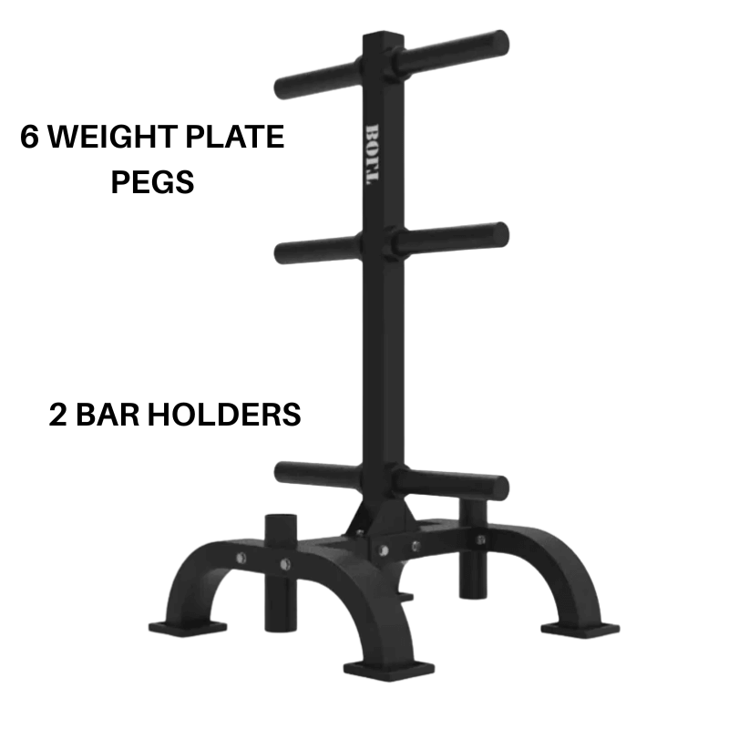 Olympic Weight Plate & Barbell Storage Rack detail image 3
