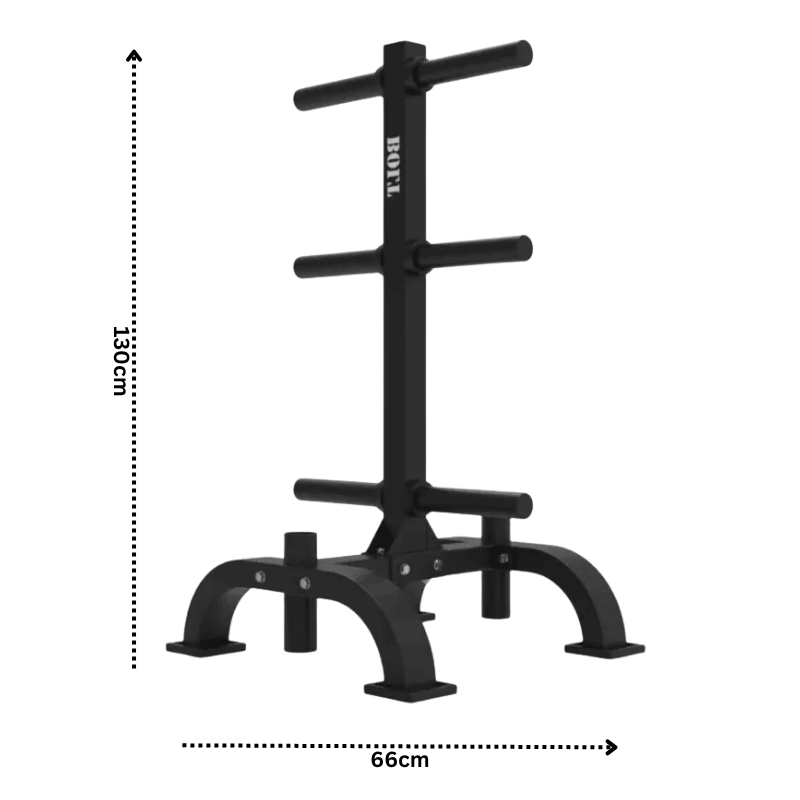 Olympic Weight Plate & Barbell Storage Rack detail image 4