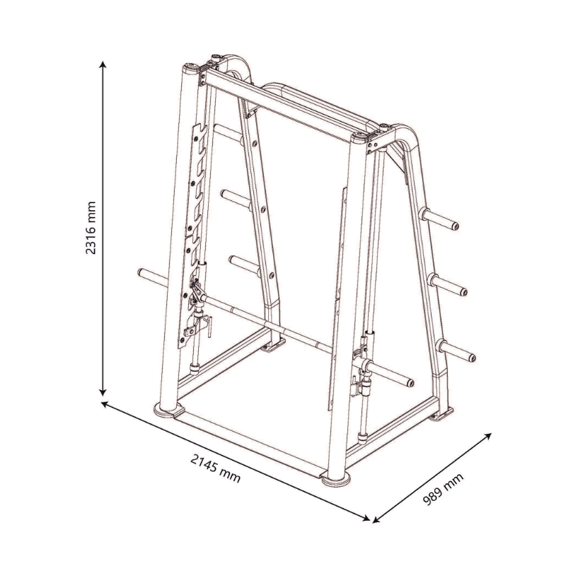 Pro Series 5 Degree Smith Machine detail image 4