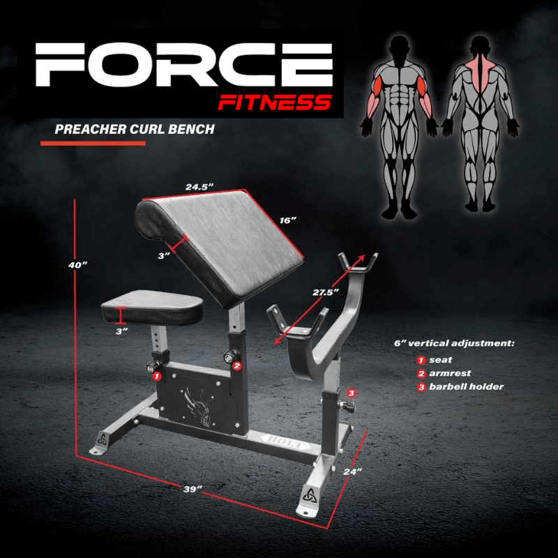 Preacher Curl Bench detail image 2