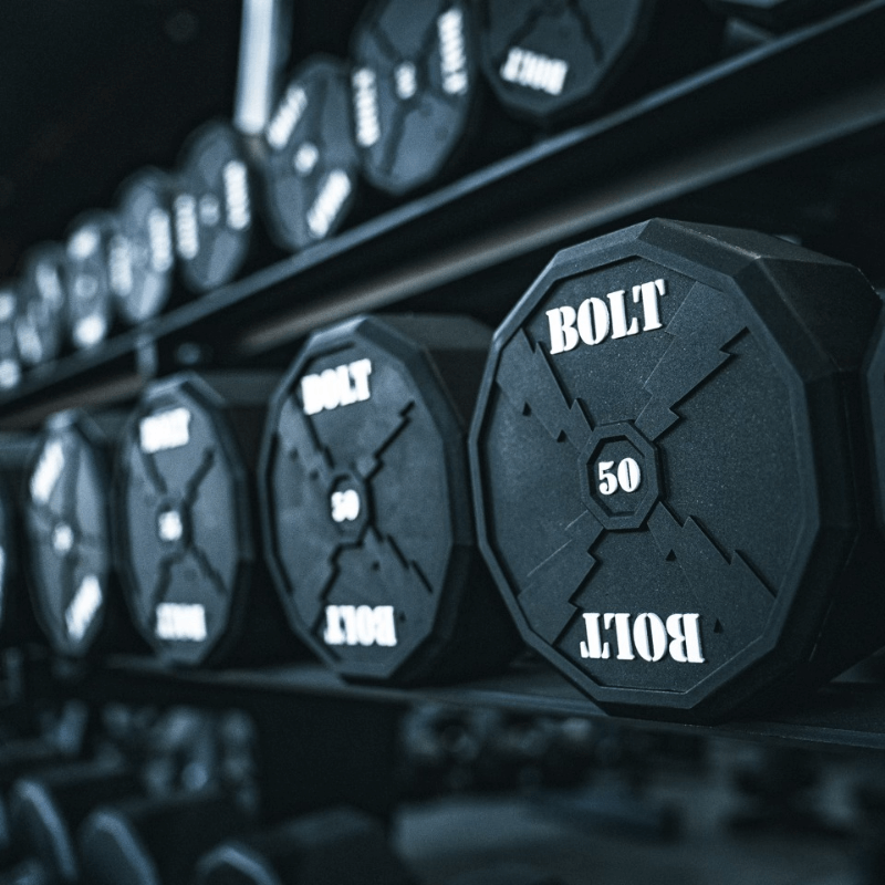 Pro Urethane Full Dumbbell Set + Rack detail image 5