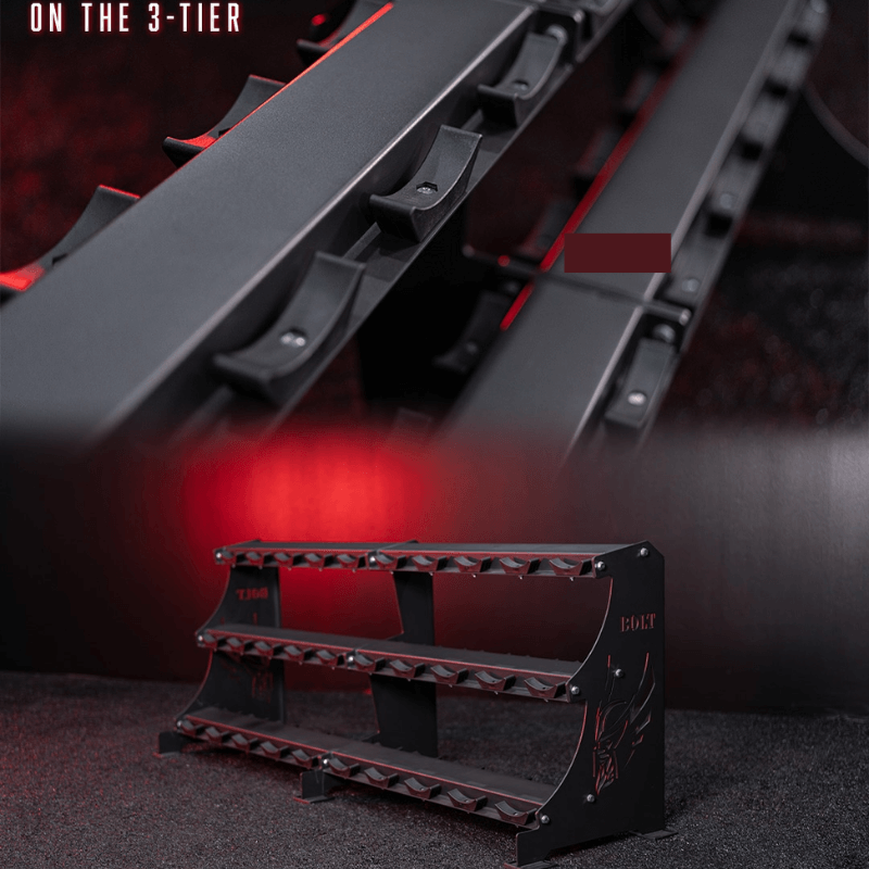 Pro Urethane Full Dumbbell Set + Rack detail image 4