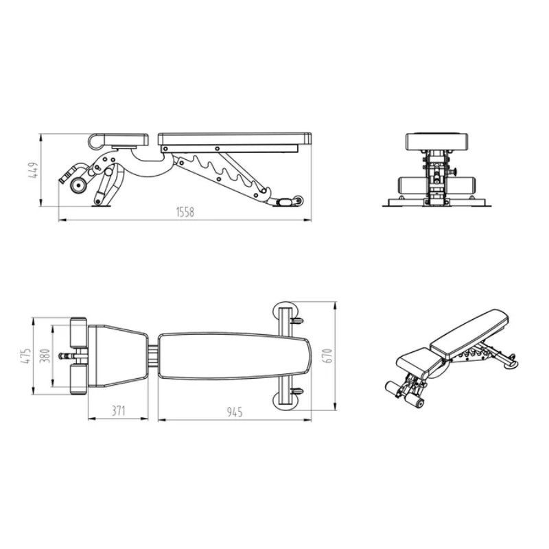 Pro Series Adjustable Bench + Foot Support detail image 4