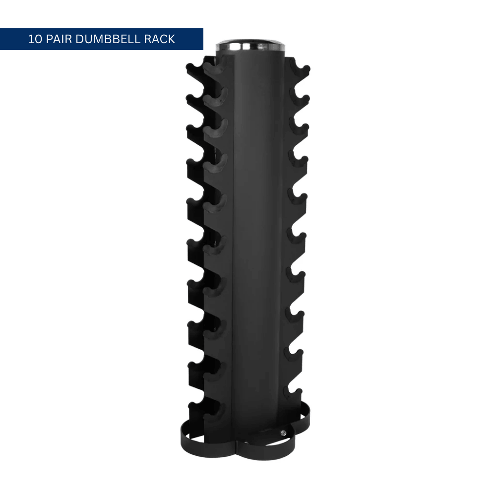 Force Fitness 1-10kg Rubber Hex Dumbbell Set + Rack detail image 6