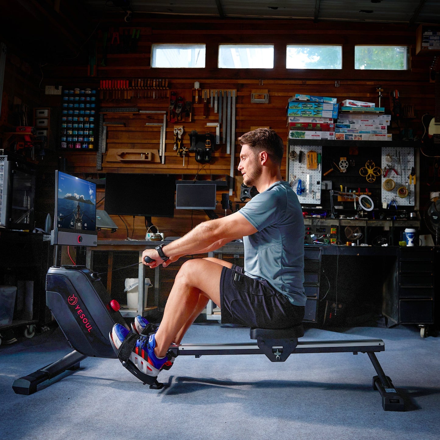 R1m Plus Rowing Machine detail image 2