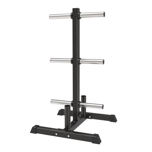 Olympic Weight Plate & Bar Storage Rack — rack available from Gym Machines South Africa
