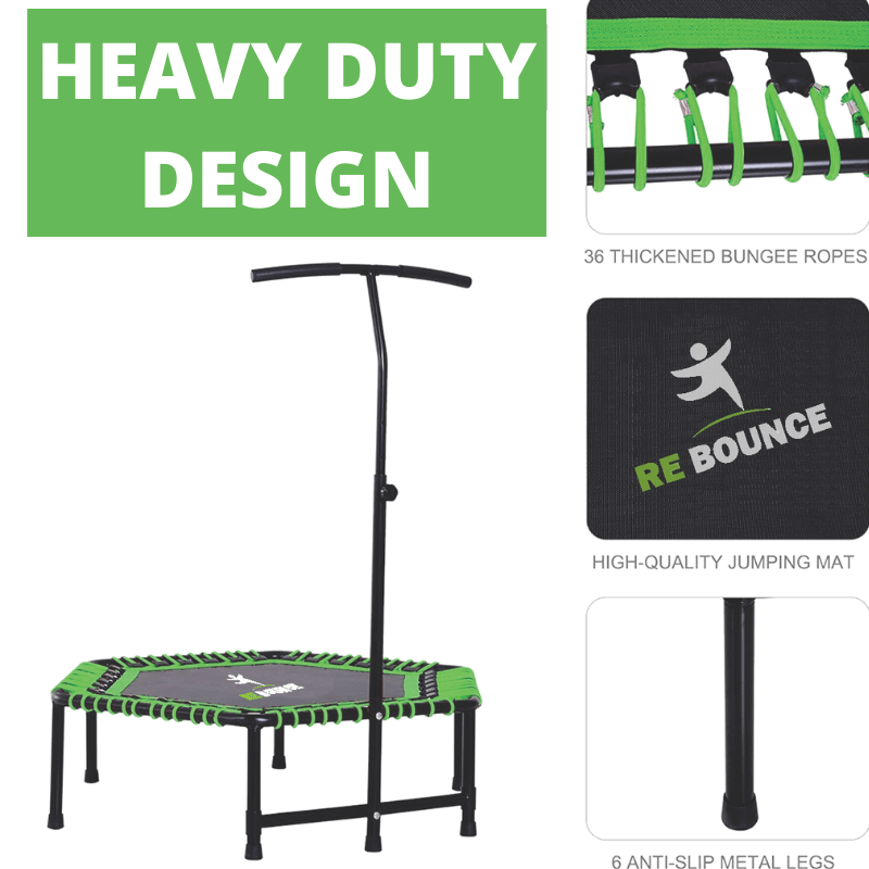 Hex Fitness Rebounder & Trampoline - Khloe Green detail image 2