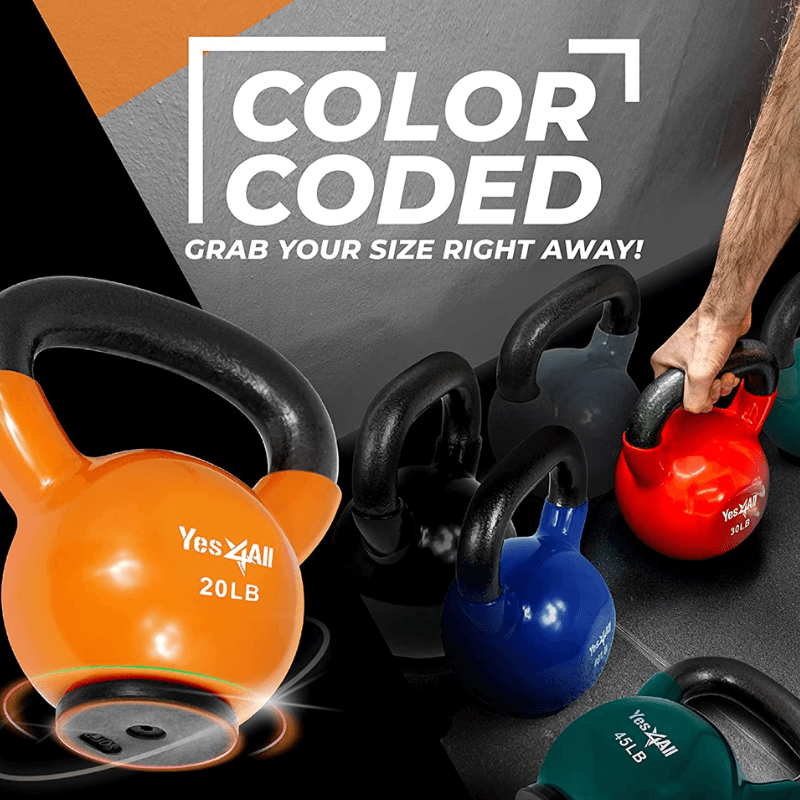 Vinyl Dipped Kettlebells detail image 3
