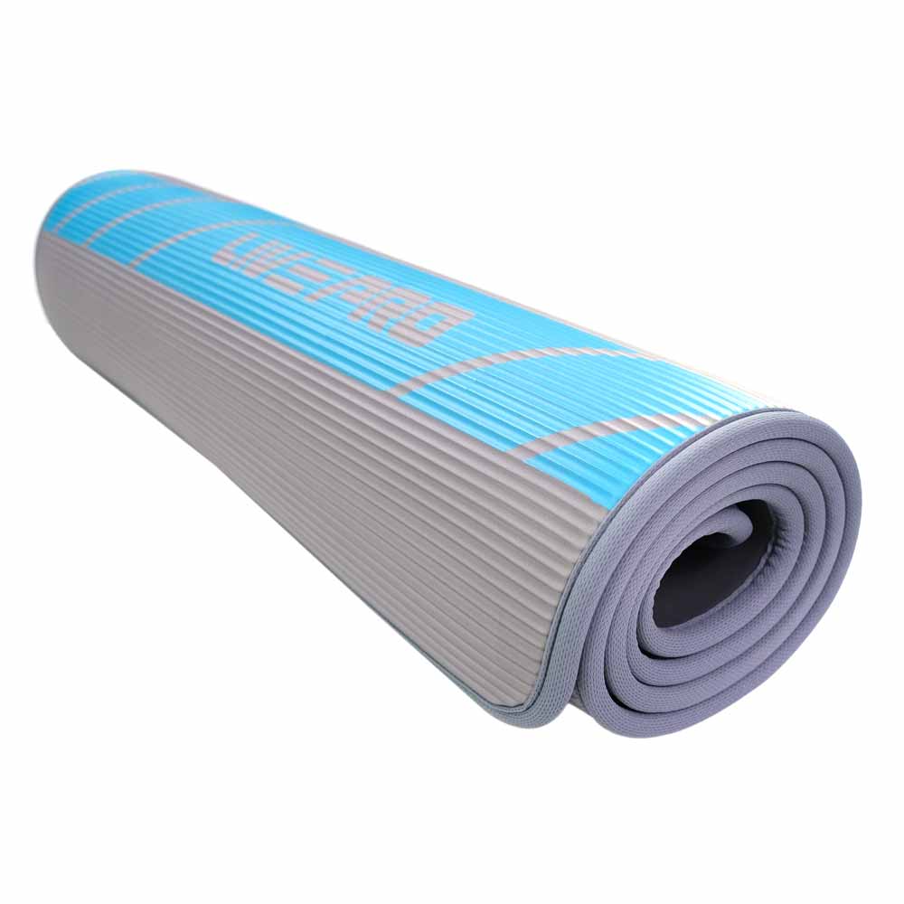 LivePro Nbr Workout Mat – 10mm High Density Foam – Blue & Grey detail image 4