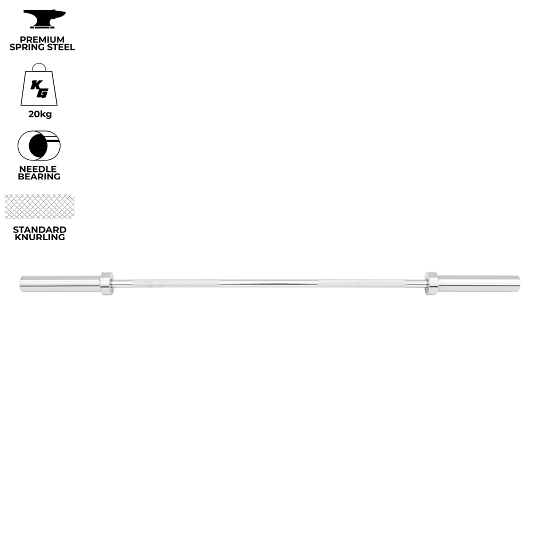Olympic Bar 20kg Spring Steel – 2.2M X 30mm (450kg Max) detail image 2