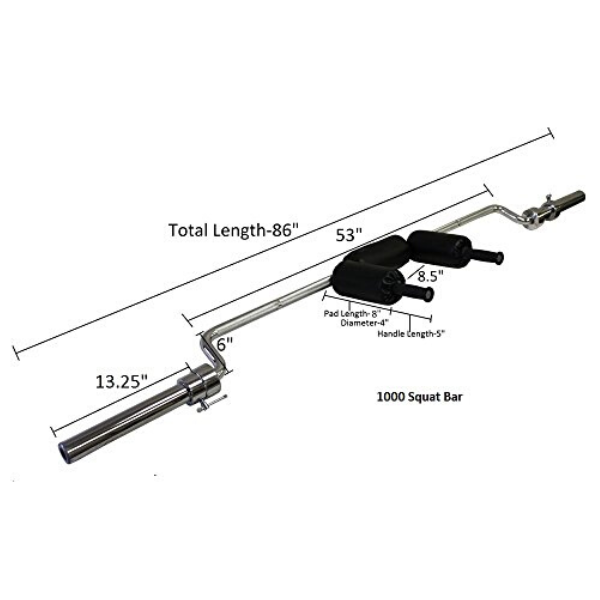 Safety Squat Olympic Bar (1000 LBS) detail image 3