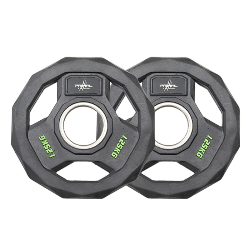 Premium Olympic Rubber Weight Plates - Stainless Steel Ring (Single) detail image 4
