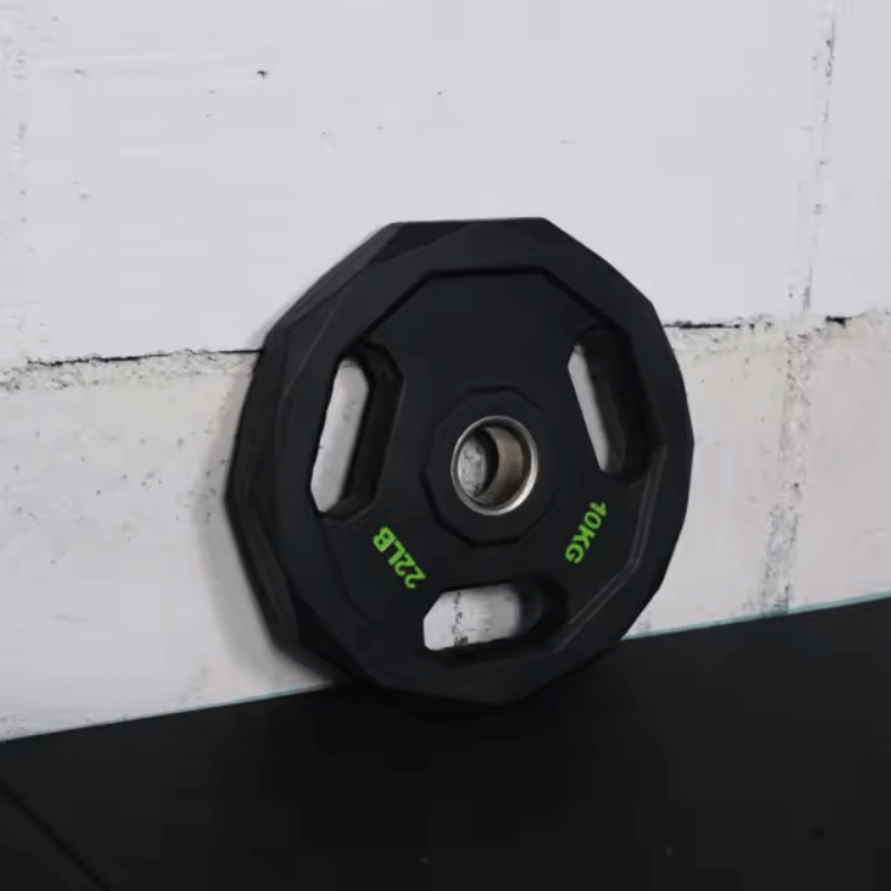 Premium Olympic Rubber Weight Plates - Stainless Steel Ring (Single) detail image 2