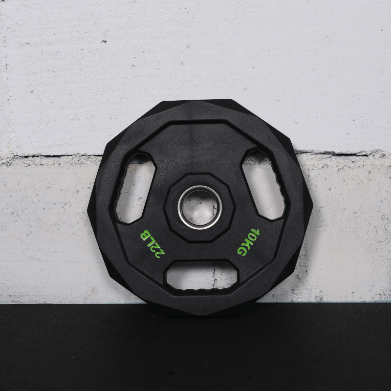 Premium Olympic Rubber Weight Plates - Stainless Steel Ring (Single) detail image 3