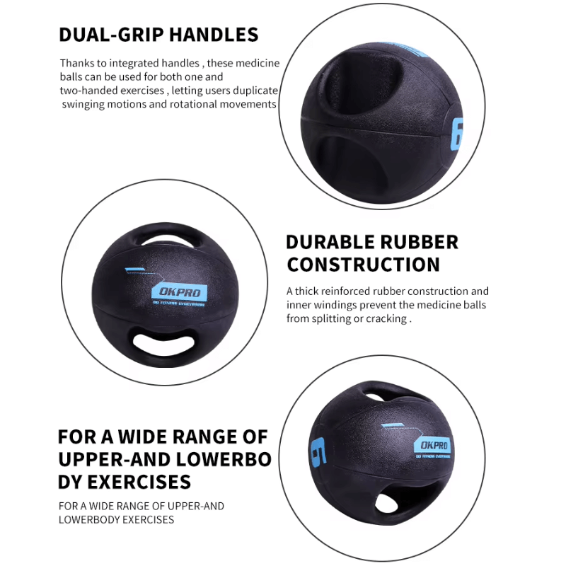 Pro Double Grip Medicine Balls (4kg - 10kg) detail image 2