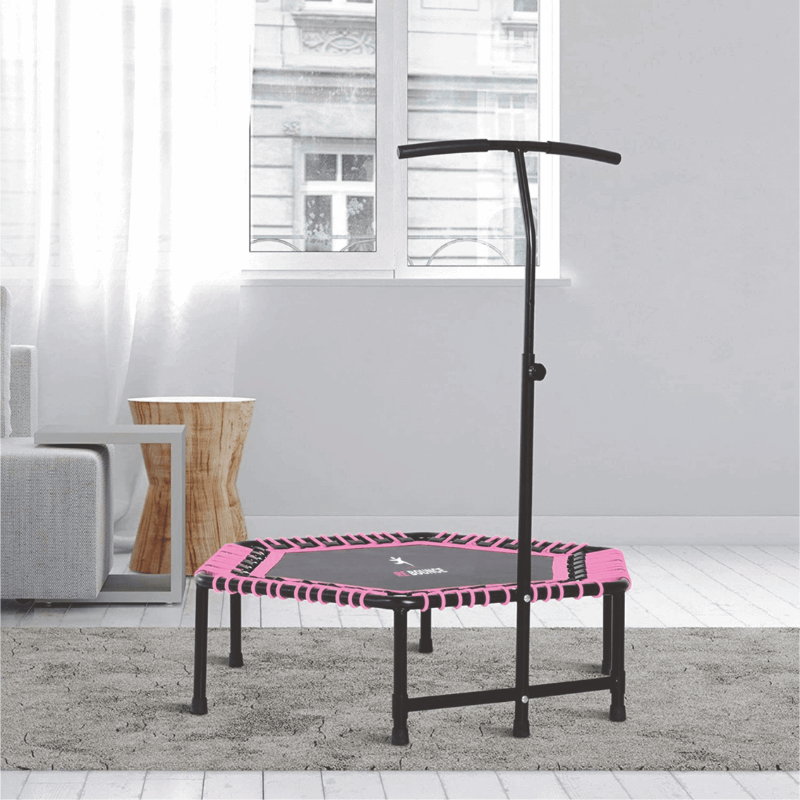 Hex Fitness Rebounder & Trampoline - Azalea Pink detail image 3