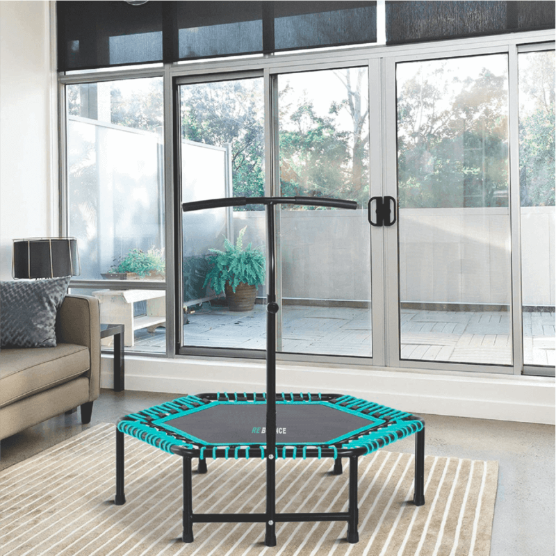 Hex Fitness Rebounder & Trampoline - Celeste Turquoise detail image 5