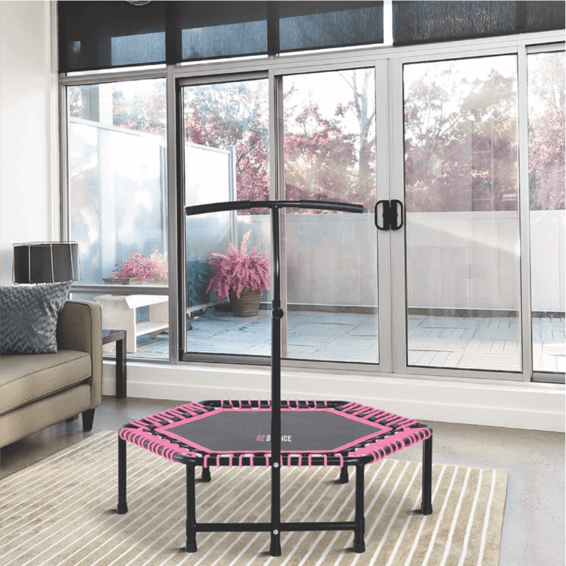 Hex Fitness Rebounder & Trampoline - Azalea Pink detail image 4