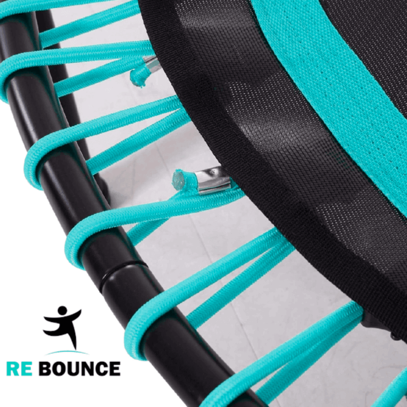 Rb250 Round Fitness Rebounder & Trampoline – Celeste Turquoise detail image 6