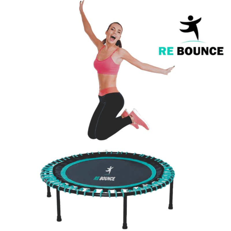 Rb250 Round Fitness Rebounder & Trampoline – Celeste Turquoise detail image 3