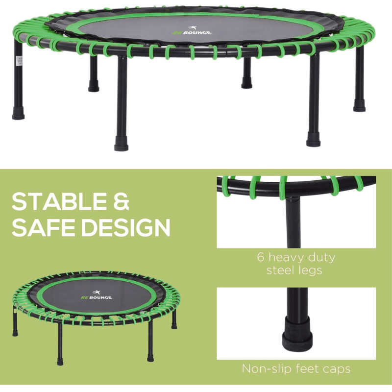 Round Fitness Rebounder & Trampoline - Khloe Green detail image 3