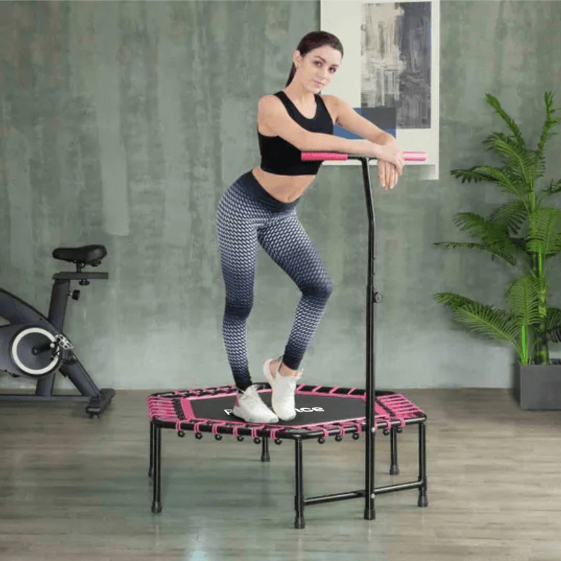 Rb150 Hex 45″ Rebounder + Adjustable Handle – Pink detail image 4