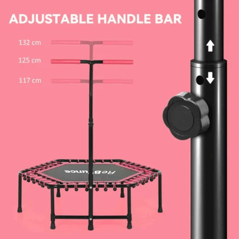 Rb150 Hex 45″ Rebounder + Adjustable Handle – Pink detail image 2