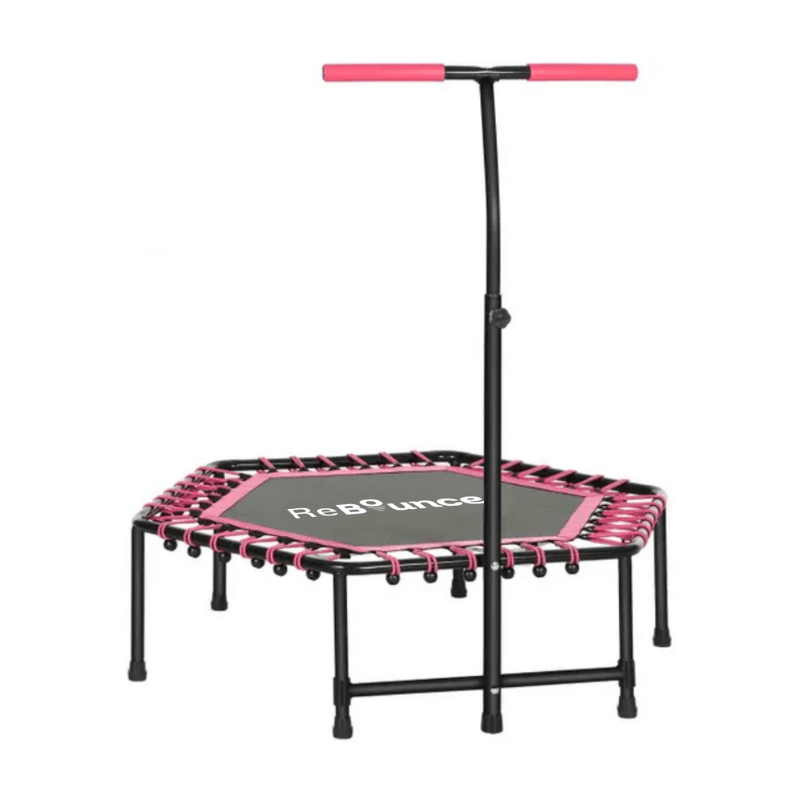 Rb150 Hex 45″ Rebounder + Adjustable Handle – Pink product image