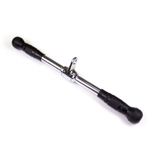 Straight Bar Cable Attachment With Rubber Grips — cable machine available from Gym Machines South Africa
