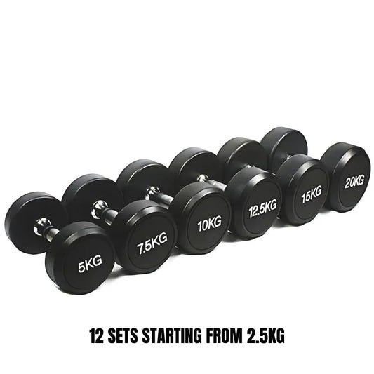 Tpu Round Dumbbell Set 2.5kg – 30kg (2.5kg Incr) 12 Pairs product image
