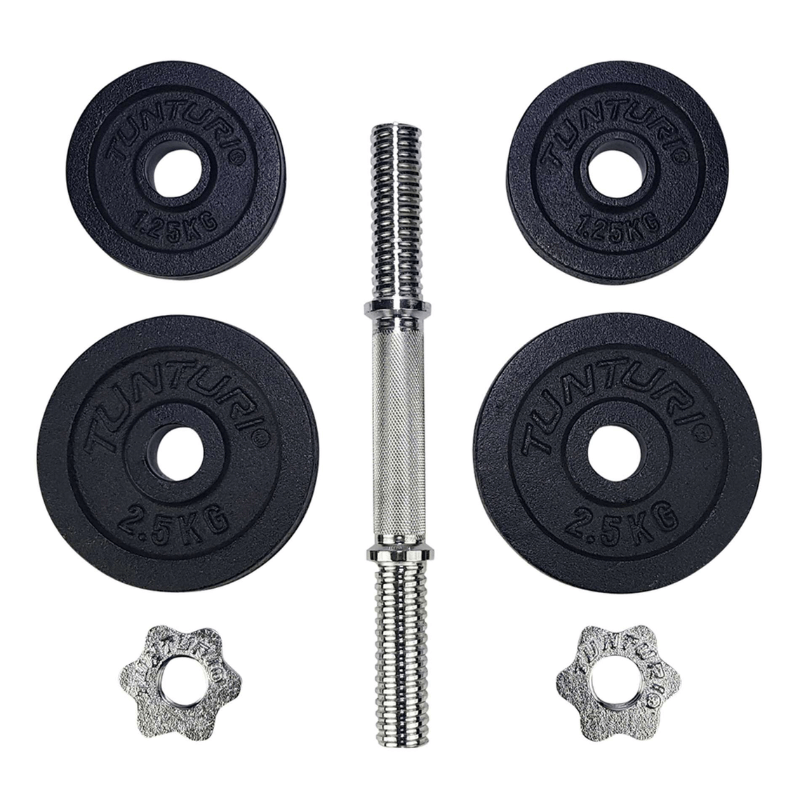 10kg Dumbbell Set - 1 Bar detail image 5