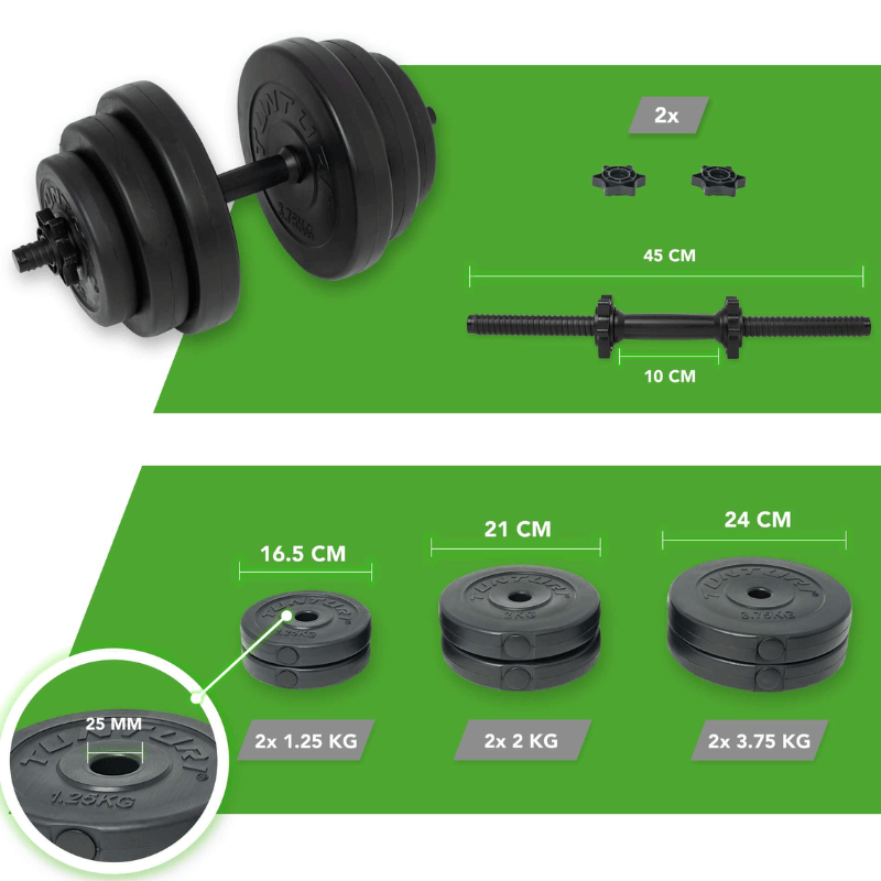 15kg Vinyl Dumbbell Set detail image 6