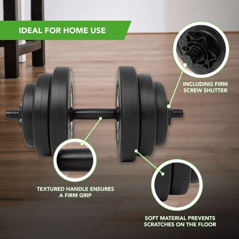 15kg Vinyl Dumbbell Set detail image 5