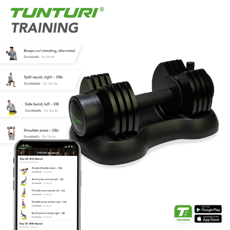 25kg Selector Dumbbell Set + Stand detail image 3