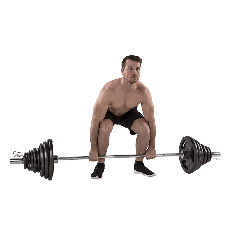 140kg Olympic Tri-Grip Barbell Set detail image 4