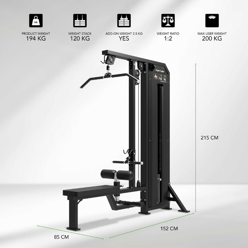 Platinum Dual Lat Pulldown / Low Row- Selectorized detail image 2