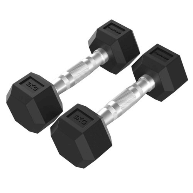 Platinum Studio Hex Rubber Dumbbell Sets detail image 3